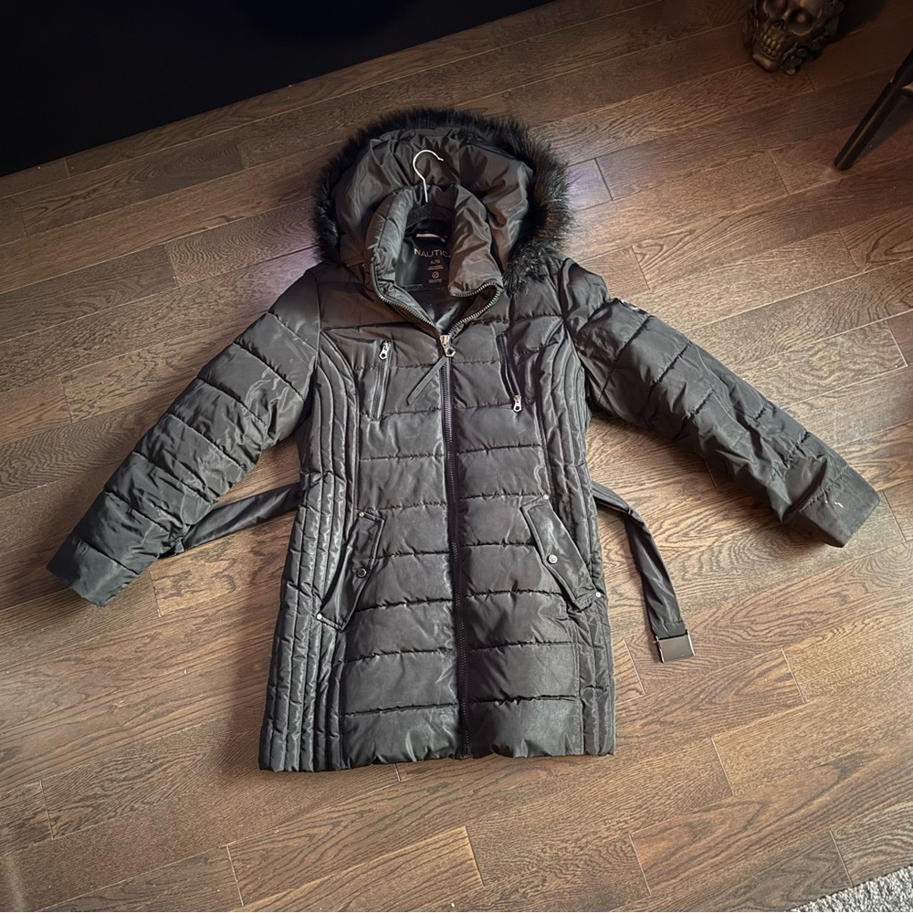 Nautica Women’s Mid-Length Packable Down Coat